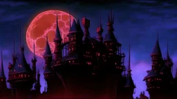 castle at night