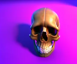 a human skull in a clamp tool, tools tabletop background