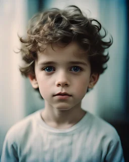 analog film, close up portrait, cinematic, a child, a young Adonis of human perfection.