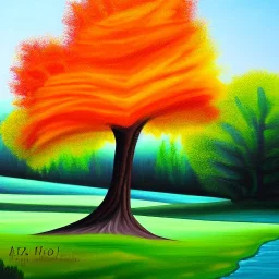 landscape tree painting