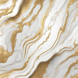 Hyper Realistic White & Golden Abstract Marble Textures