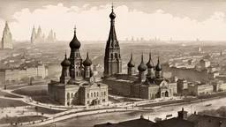 picture of Russian Emprie and its cities in 1920s