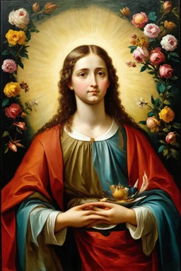 but we must have experienced the divine within ourselves before we can hope to discover it in our environment; Renaissance Oil Painting