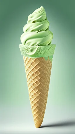 Cucumber Ice cream cone