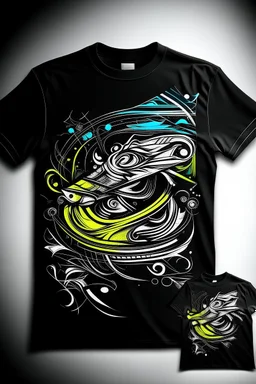 T – Shirt design, mockup, Motivation, Text, picture, pencil, detailed, high resolution, style Mockup, colored, vector lines, shadow, colored, black and White ar 2: 3