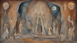 The Temple of the Mystery of the Cave Symbolic Painting