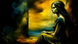 woman. Abstract.