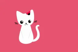 cute cat illustration isolated