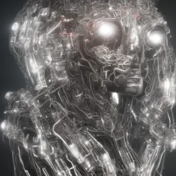 cyberborg, head, man, portrait, tron