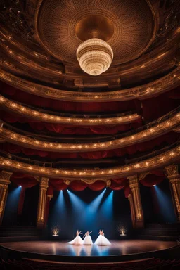 a luxury big opera dance stage