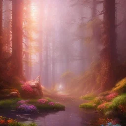  pastel colors, future art , red, orange, white,brown,son, earth, wod, trees, flowers, stone princess forest wod