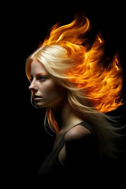 A Blond Woman in THROUGH FIRE & FLAMES