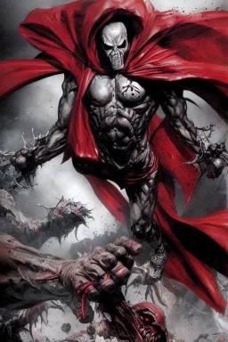 spawn concept art by lee bermejo and greg rutkowski