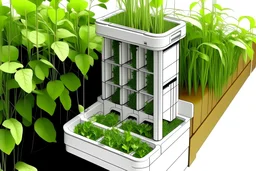 Small hydroponic design for balqony