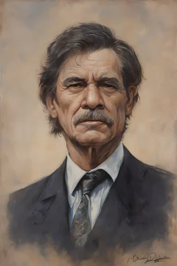 Presidential portrait - Charles Bronson - by Gerald Brom