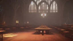 the table in the great hall