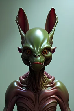 goblin-like Alien, ultra realistic, ultra highly detailed, shiny, smooth, studio quality, octane render, polaroid,--ar 1:1 --v4