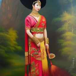 Full body portrait, painting, medium shot lady style of Plumed Serpent