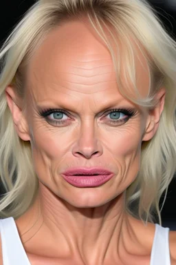 pamela anderson with huge forehead