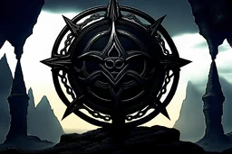 Realistic Fantasy Art. Clan symbol of The Obsidian Covenant: Masters of Shadows and Forbidden Lore , extra detailed 8k