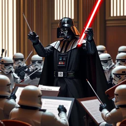 Darth Vader conducts the Orchestra of Imperial Stormtroopers