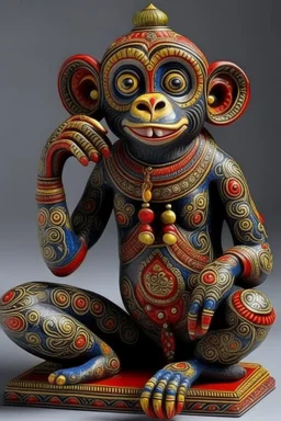 Hindi Folk Art Monkey