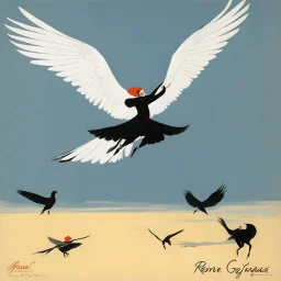 René Gruau's flying creatures