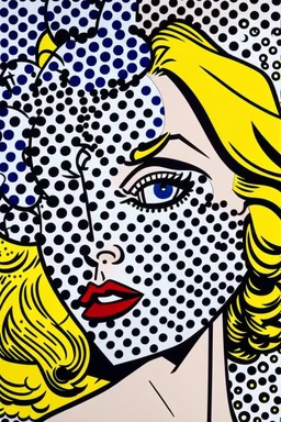 88 in the style of roy lichtenstein