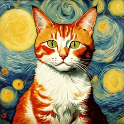 Porträt einer Katze von Van Gogh