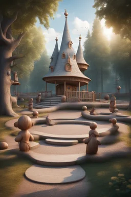 игровая площадка в славянском стиле сказок