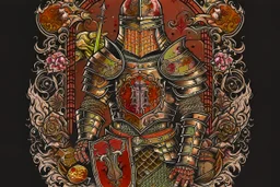 england medieval armour tshirt design