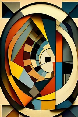 Squared circle; cubism