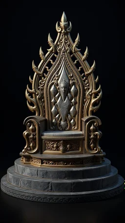 3D rendering of kris kuksi throne