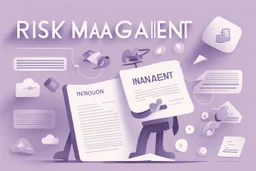 Introduction to Risk Management, flat light purple style