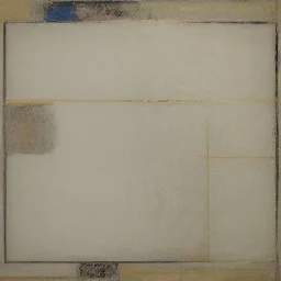  100% modern conceptual art, a geometric abstract minimalist/tonalist fresco painting on plaster surface composed and painted by Giotto and James McNeal Whistler, a visuall pleasing abstract composition of rectangular shapes exploring the variations and spacing relationships of the the "root" rectangles (root 4,5,6...) and focusing upon "dynamic symetry " ,bright day-glo colors