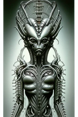 Biomorphic Biomechanical Alien Queen by Giger