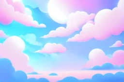 parallax clouds and sky background