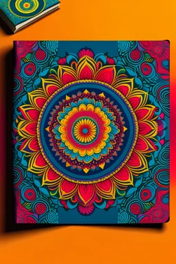 colorful book cover for mandala book