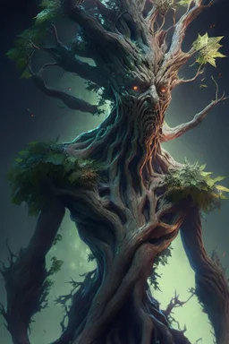 Tree Incubus fused ,realistic, centered, digital painting, artstation, concept art, Breathtaking, 8k resolution, extremely detailed,3d rendered