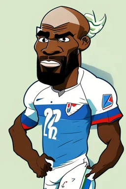 Brian Mbeumo French football player r cartoon 2d