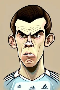 Gareth Bale Footballer cartoon 2d