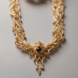 A cursed necklace turns into a gold necklace when tears drip onto it