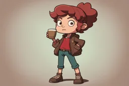 персонаж из вселенной Гравити Фолз, Персонаж женского пола, спортивного телосложения и низкого роста. Цвет кожи персонажа — капучино. Волосы персонажа покрашены в рыжий цвет, зачесаны назад. По текстуре волосы персонажа пушистые. У персонажа есть короткая челка. Глаза у него/нее зелено-карие. Персонаж носит одежду в стиле гаучо. Слово для вдохновения образа персонажа (тут вообще все) — ручей.