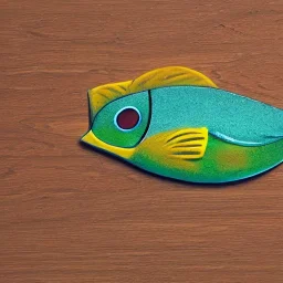 a fish on the floor