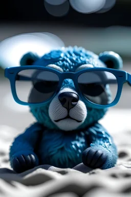 Eisbär Strand dunkle Sonnenbrille