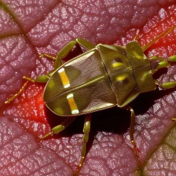 a man-faced_stink_bug, Catacanthus_incarnatus macro HDR photo