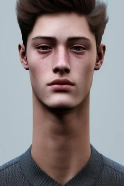 close up portrait of fog as handsome young man teen who look like Francisco Lachowski , fine detail, highly intricate, modern surrealism painting, defined cracks and breaks, high-quality, volumetric lighting, 8k, ultrahd, George Grie, Marco Escobedo, Igor Morski,Brian Froud, Howard Lyon, Selina French,