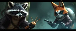 raccoon uncle fester snail fox ninja gangsters