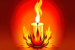 pentecost candle illustration