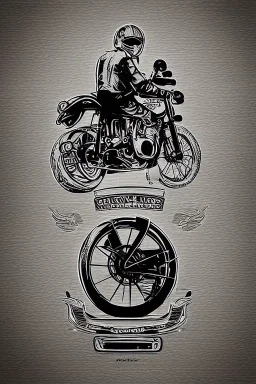 classic motorcycle graphic design